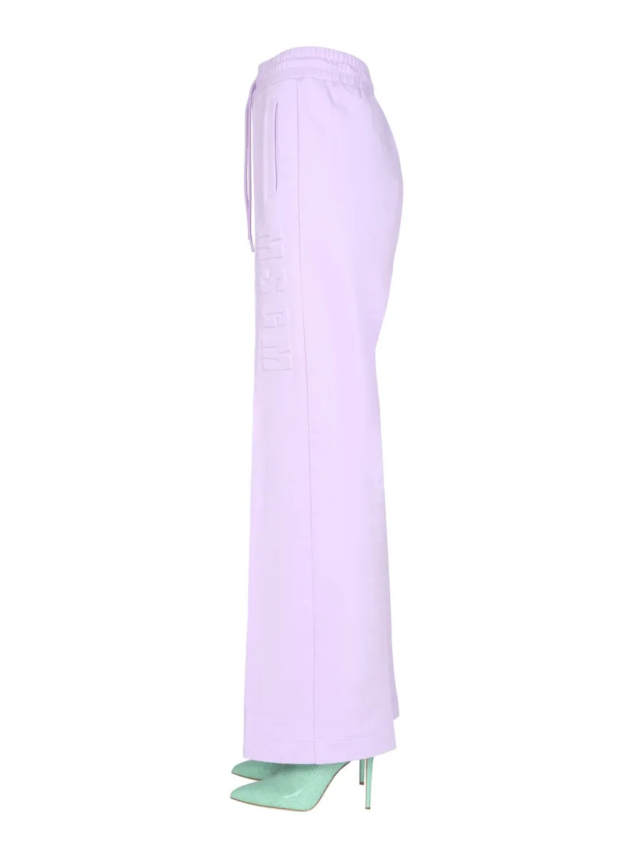 MSGM Elastic Waist Straight-Leg Pants