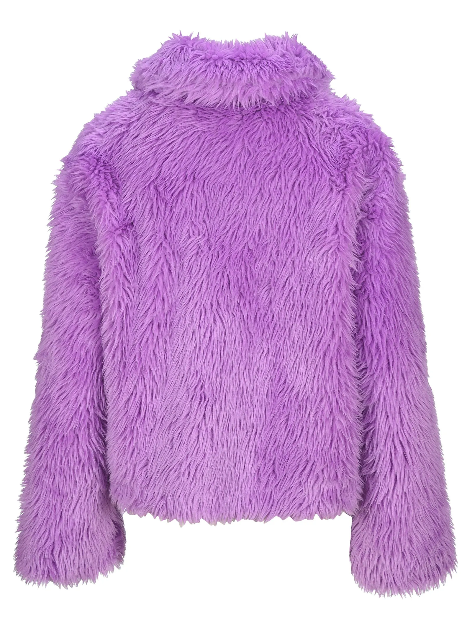 MSGM Faux-Fur Zip-Up Jacket