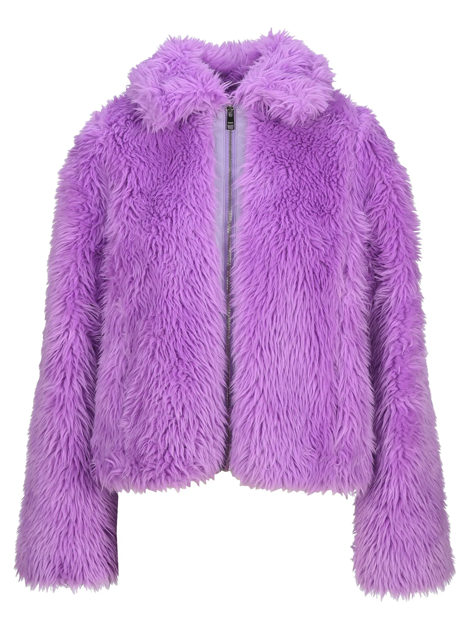 MSGM Faux-Fur Zip-Up Jacket