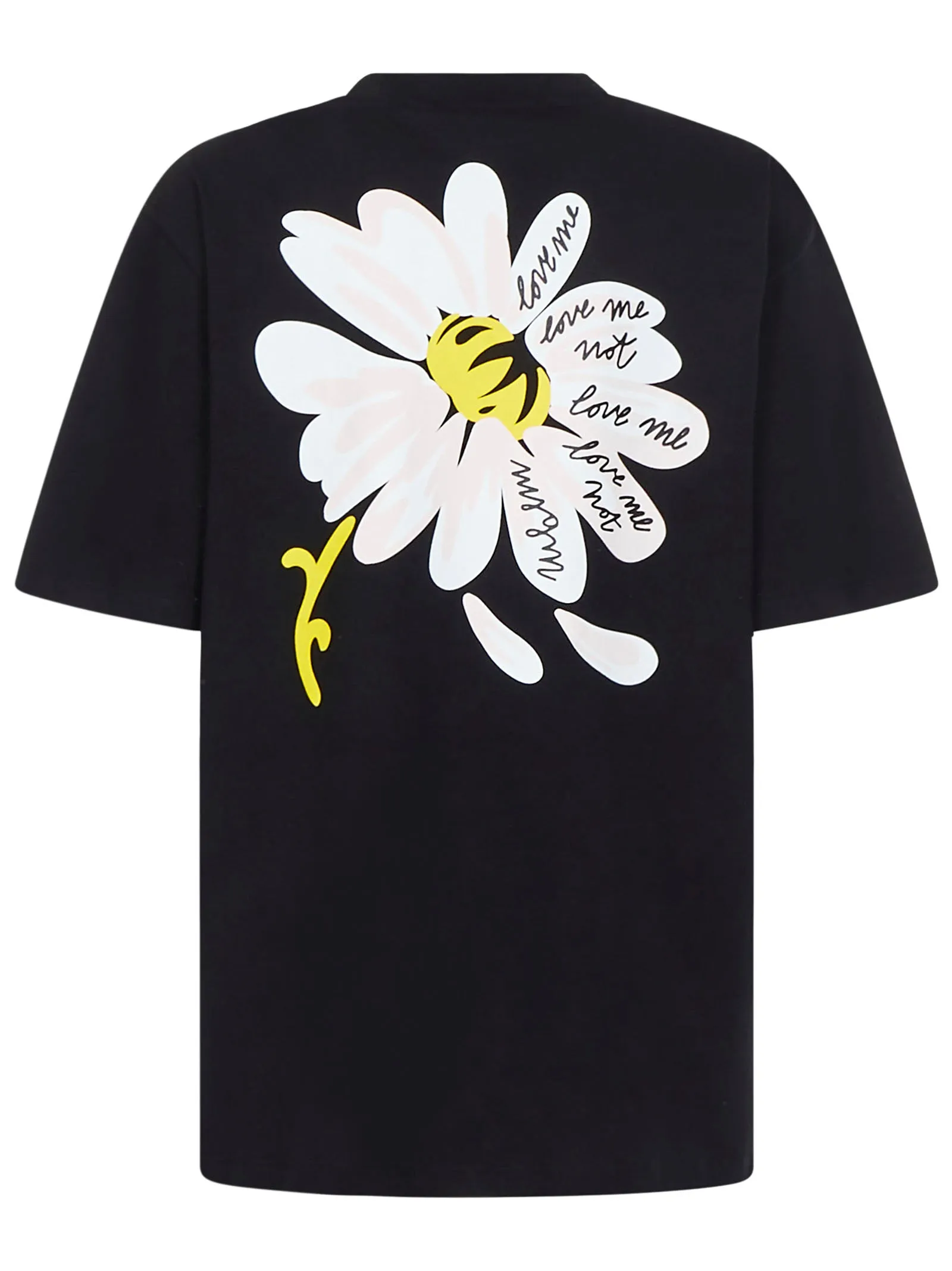MSGM Logo Embroidered Graphic Back Print T-Shirt