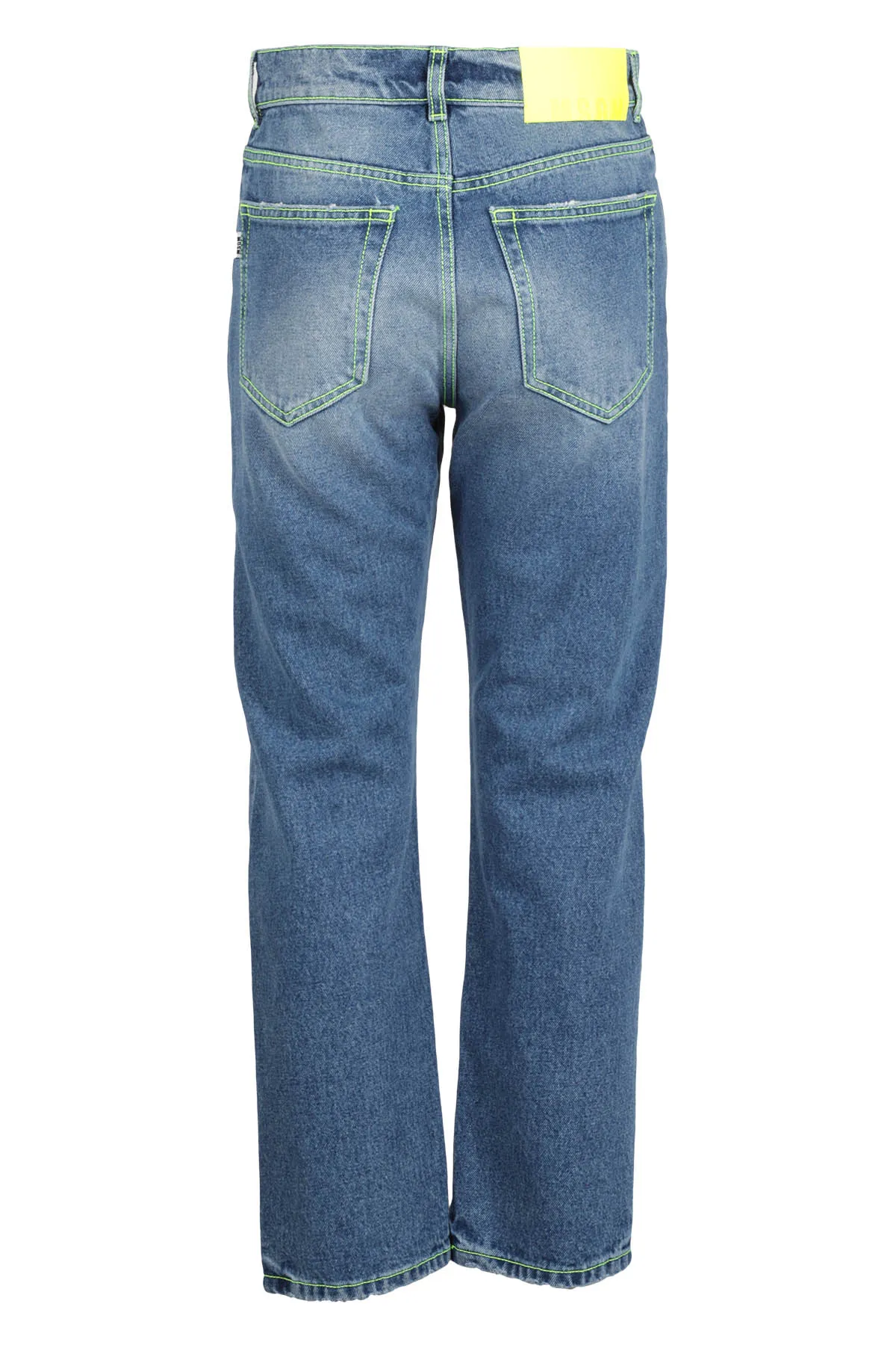 MSGM Logo Embroidered Slim-Cut Jeans