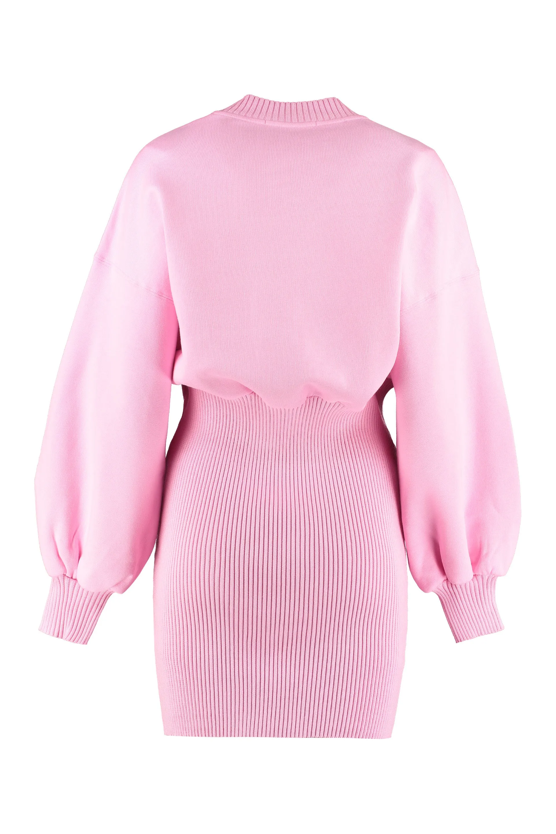 MSGM Logo Embroidered Sweat Dress
