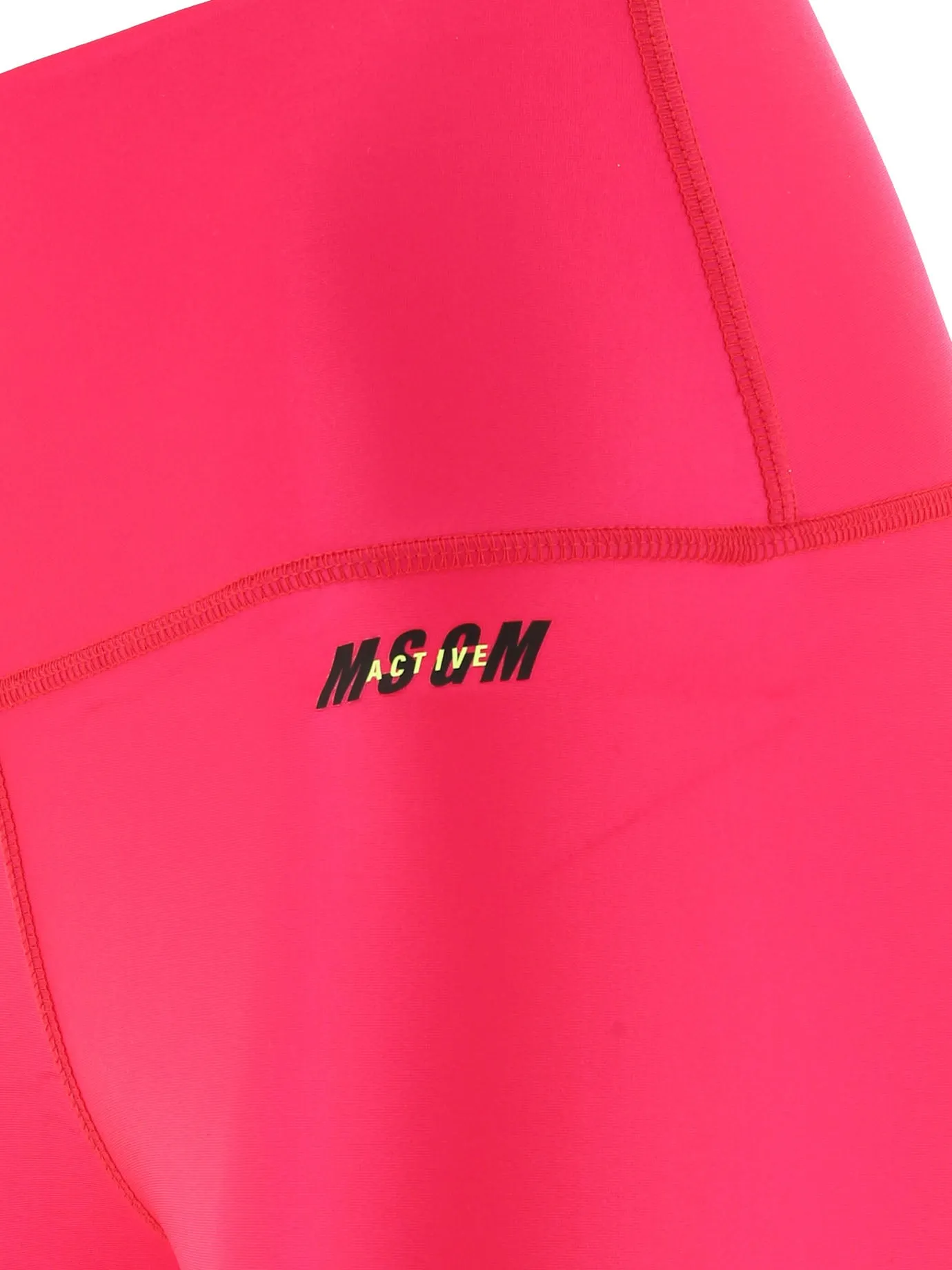 MSGM Logo Printed Active Shorts