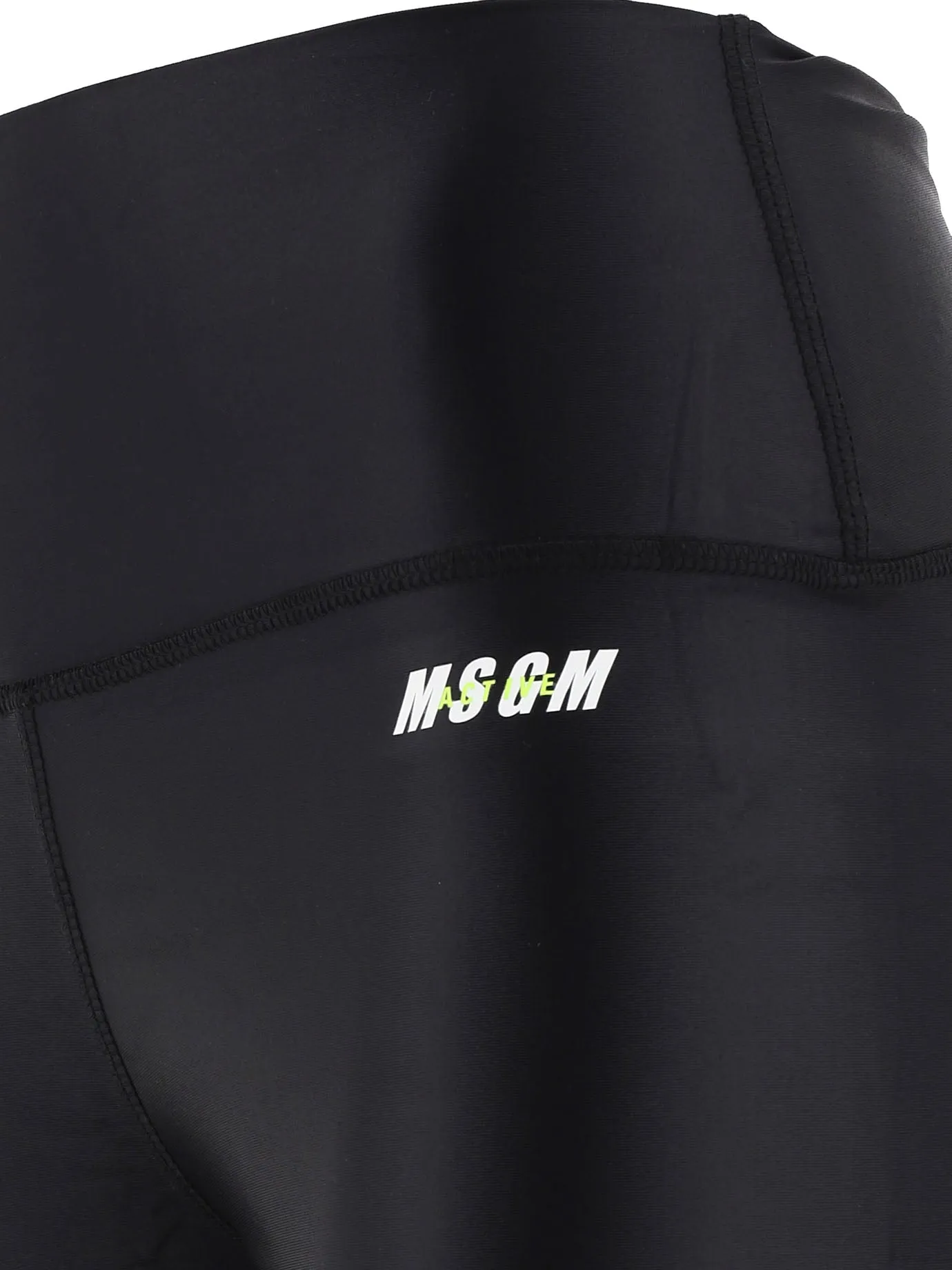 MSGM Logo Printed Active Shorts
