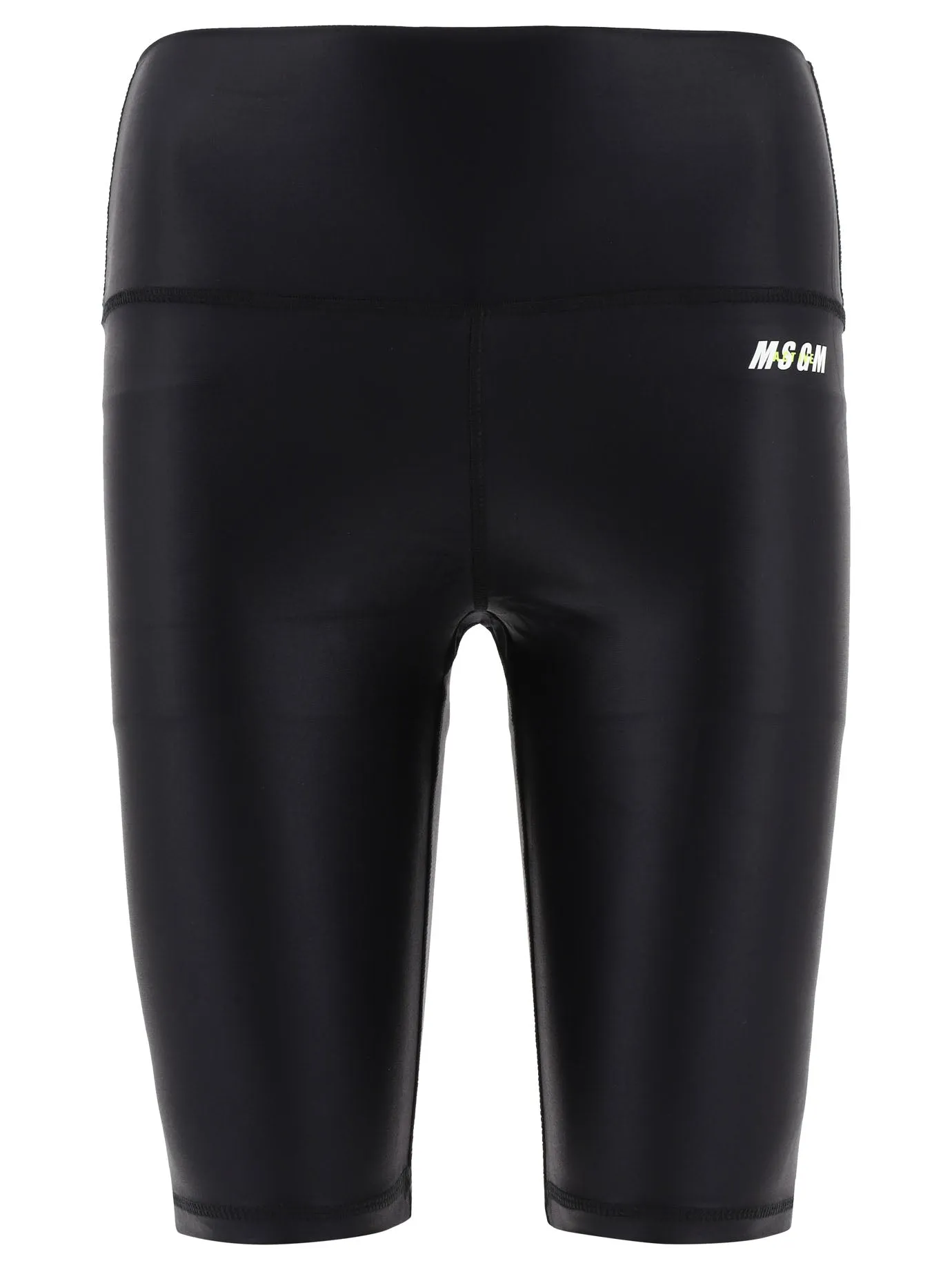 MSGM Logo Printed Active Shorts