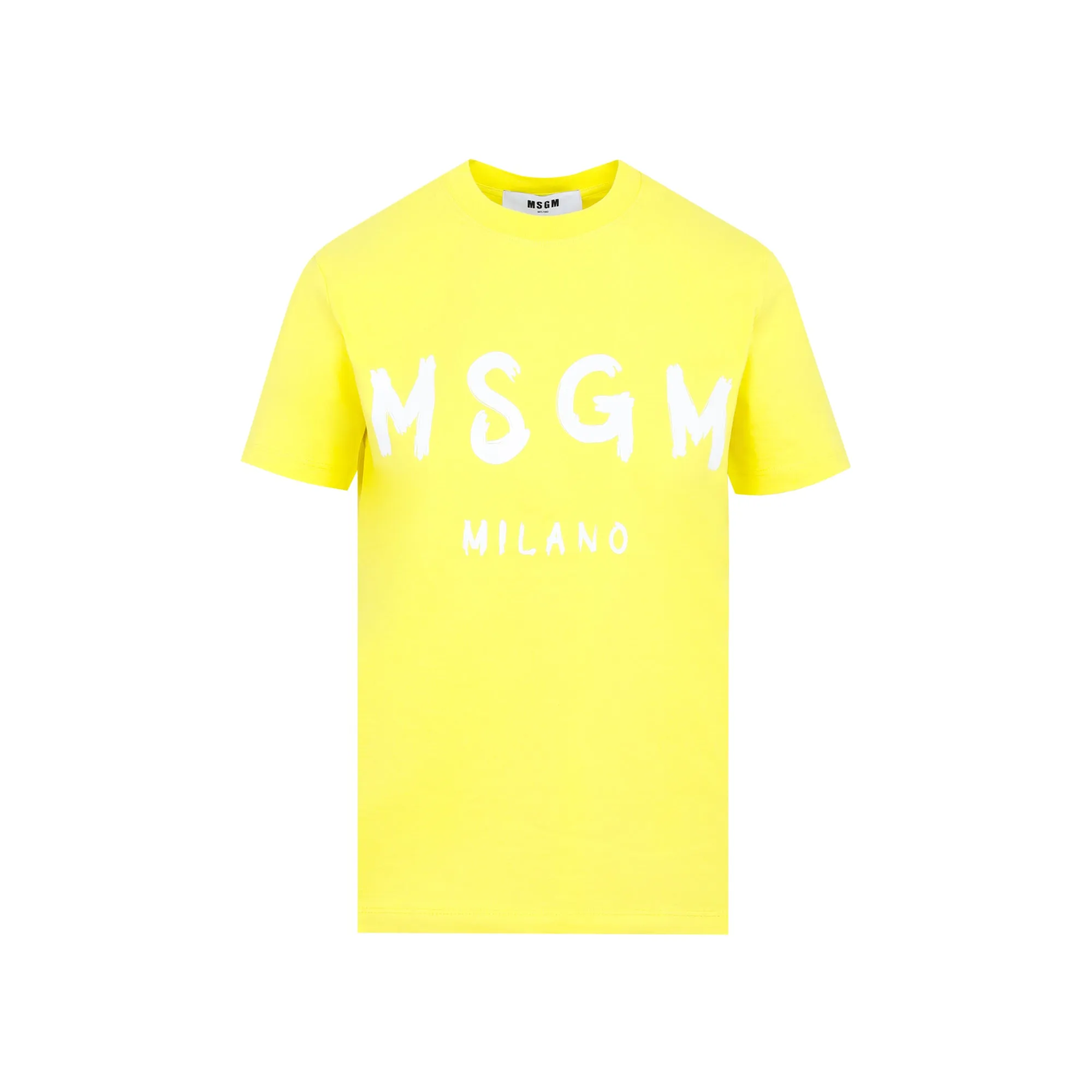 MSGM Logo Printed Crewneck T-Shirt