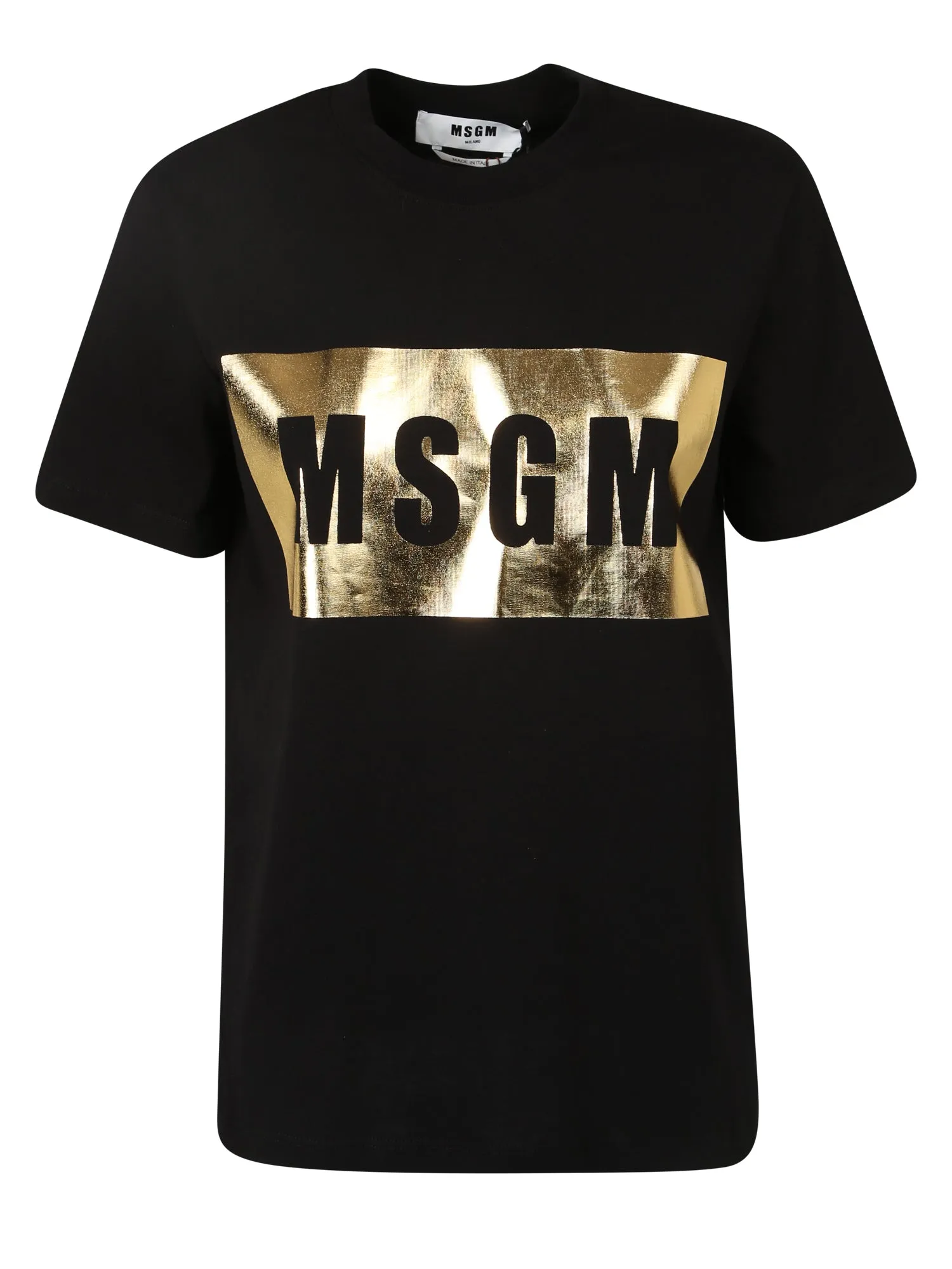 MSGM Logo Printed Crewneck T-Shirt