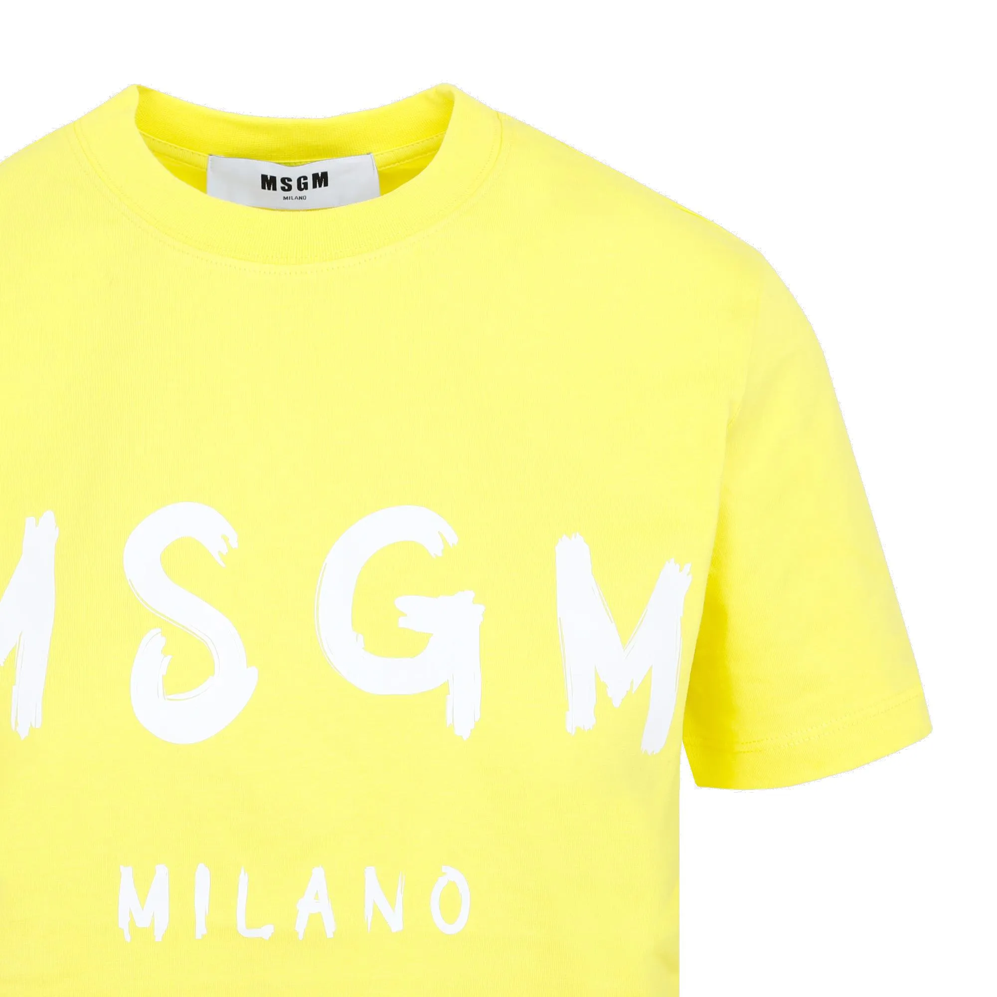 MSGM Logo Printed Crewneck T-Shirt