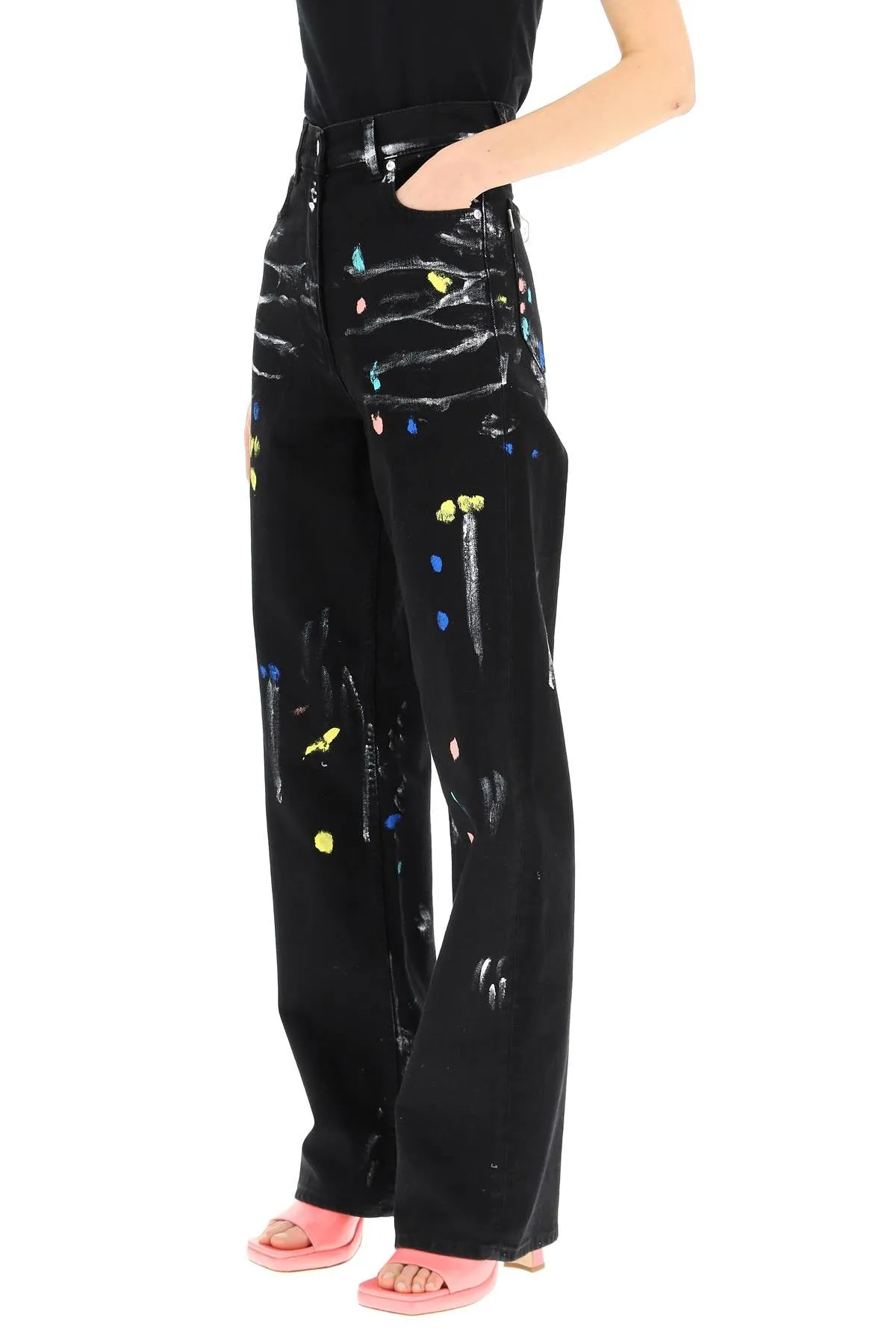 MSGM Paint Detailed Jeans