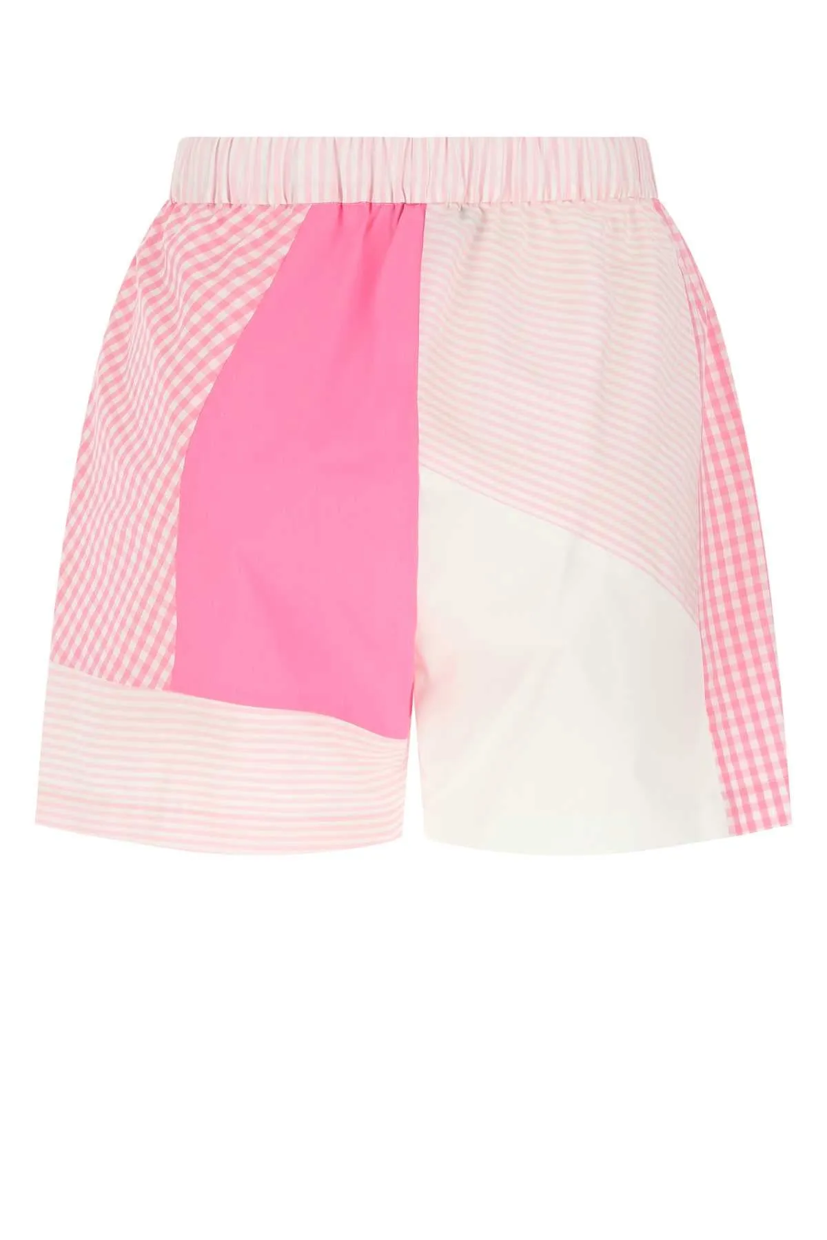 MSGM Patchwork Elastic Waist Shorts