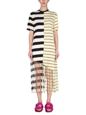 MSGM Printed Fringe Dress