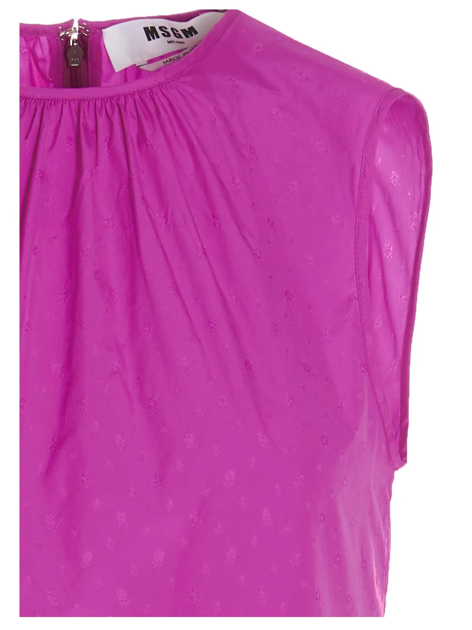 MSGM Sleeveless Ruffled Mini Dress