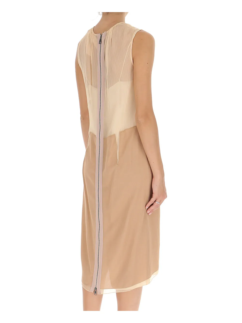 N21 Zip-Up Sleeveless Midi Dress