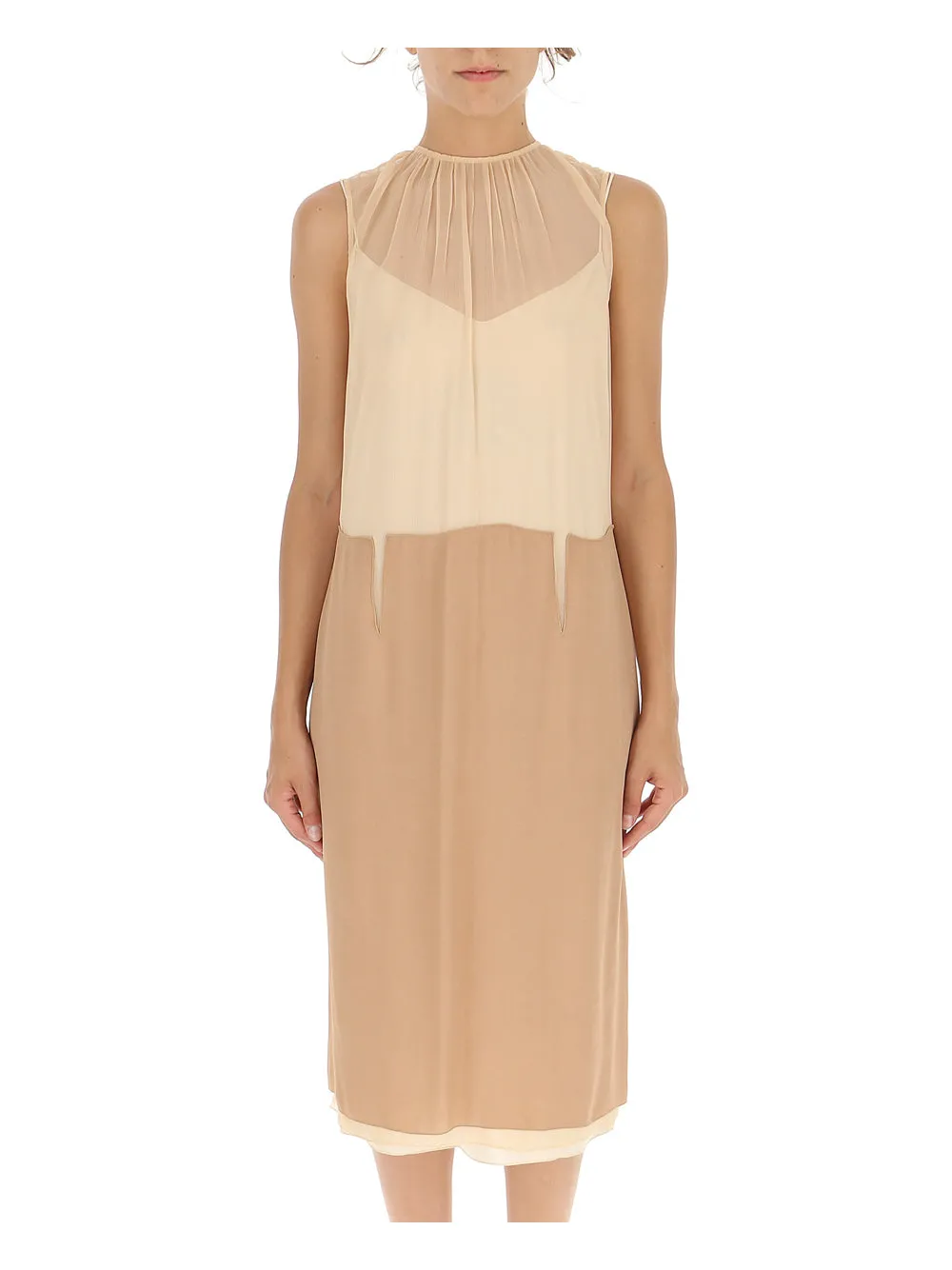 N21 Zip-Up Sleeveless Midi Dress