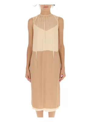 N21 Zip-Up Sleeveless Midi Dress