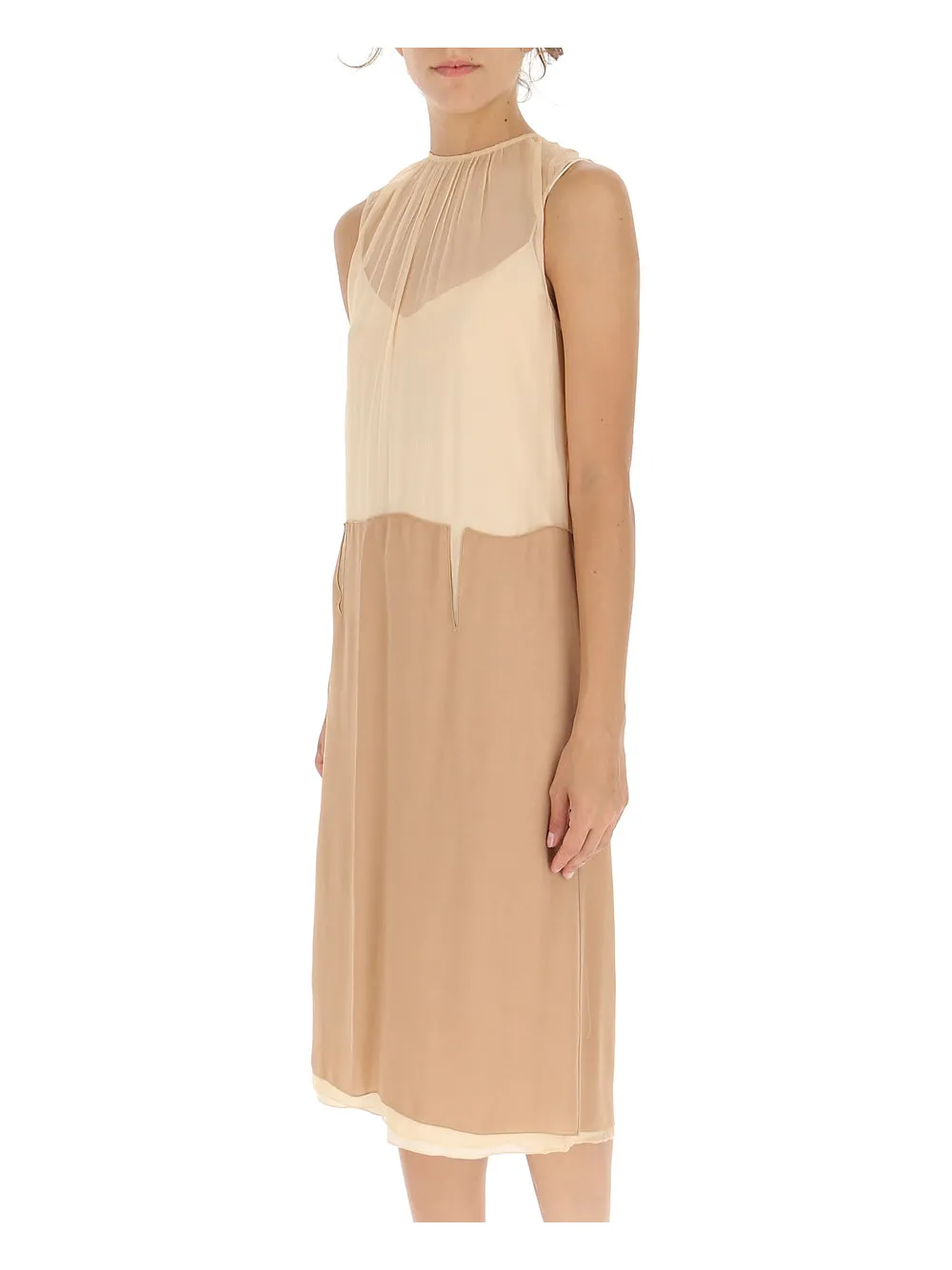 N21 Zip-Up Sleeveless Midi Dress