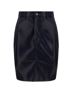 Nanushka Buttoned High Waist Fitted Skirt