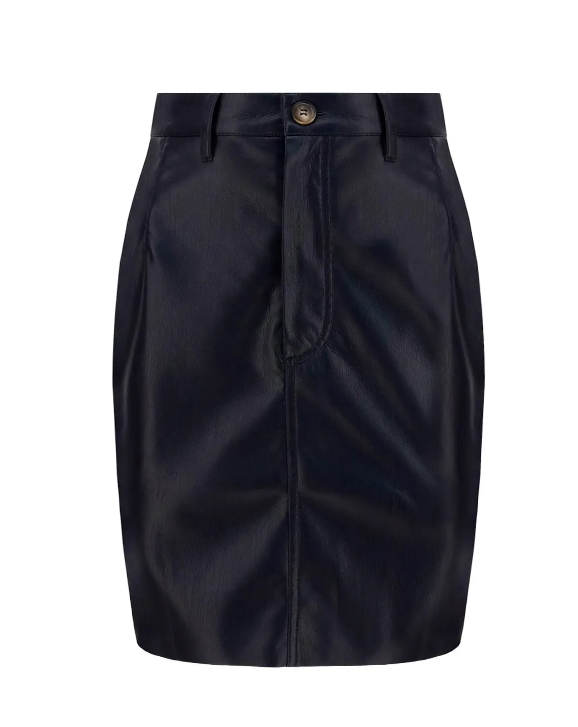 Nanushka Buttoned High Waist Fitted Skirt
