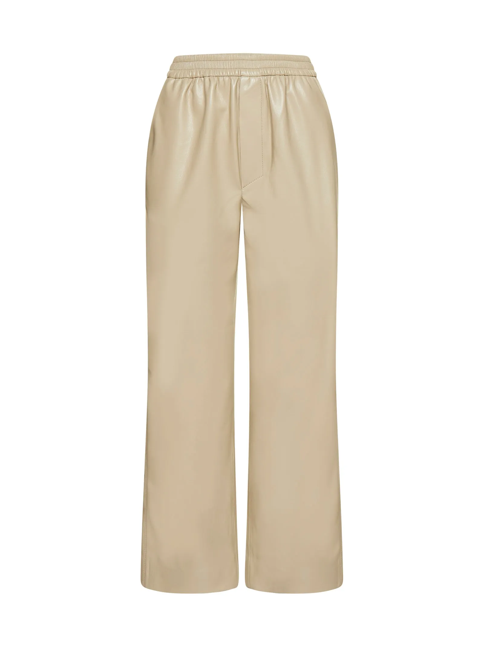 Nanushka Faux Leather High Waist Cropped Trousers