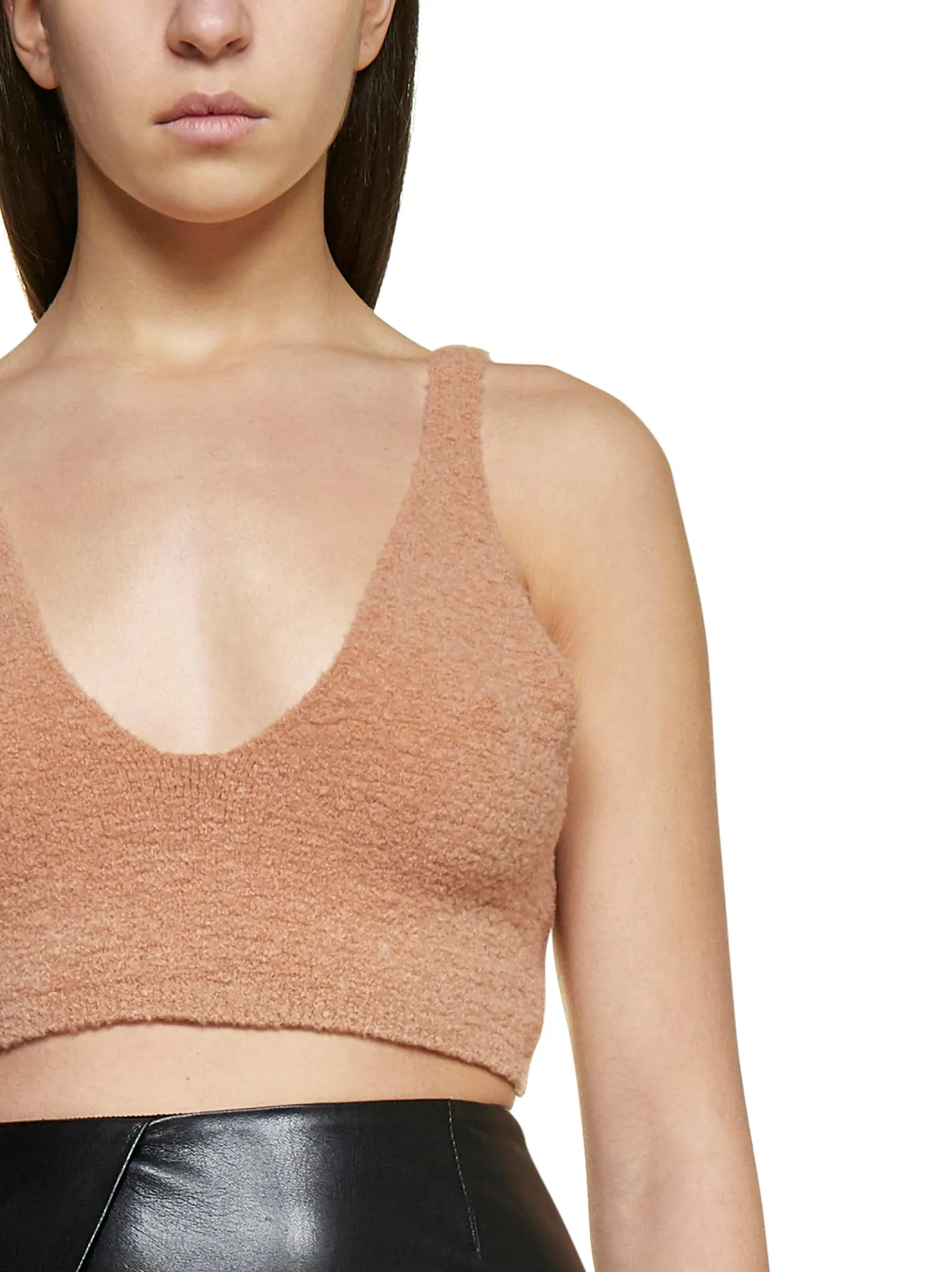Nanushka U-Neck Knit Tank Top