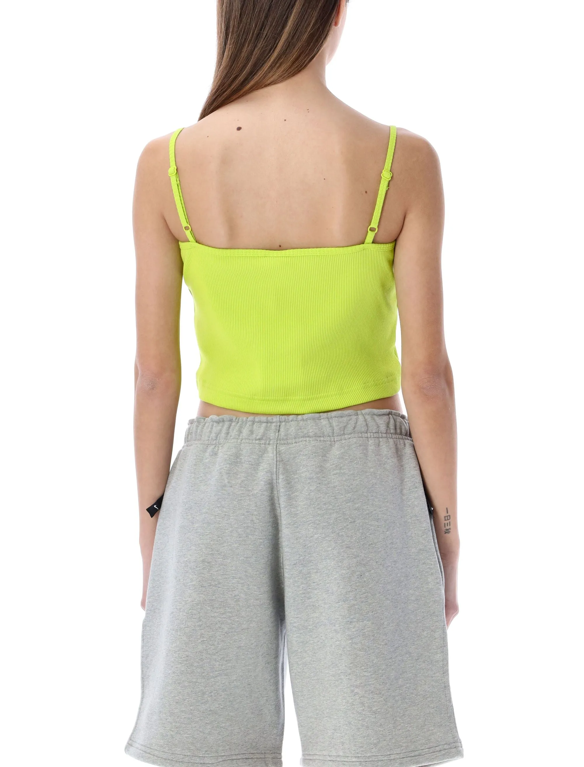 Nike Logo Embroidered Cropped Tank Top