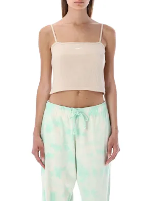 Nike Logo Embroidered Cropped Tank Top