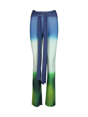 Off-White Draped Flared Trousers