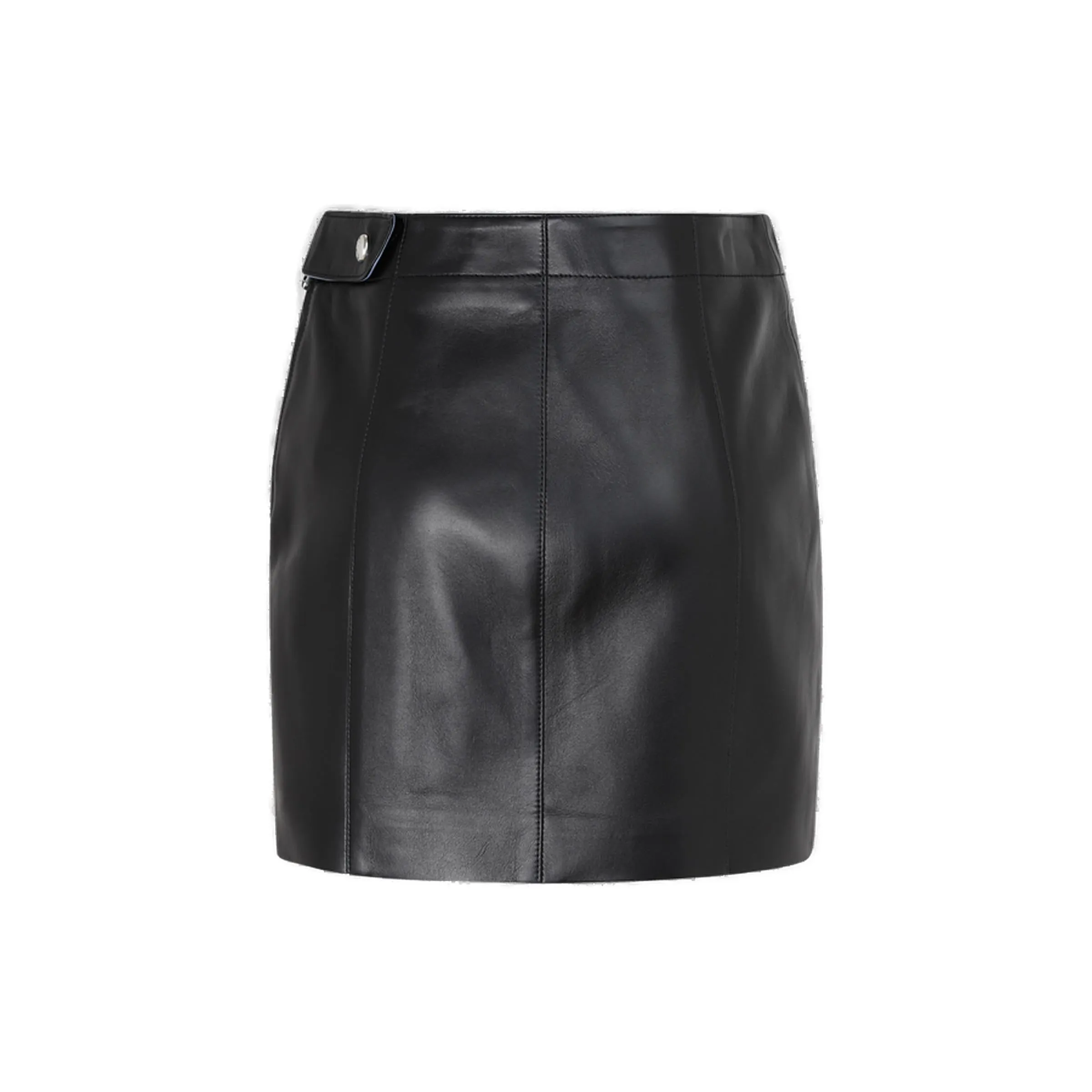 Off-White Leather Mini Skirt