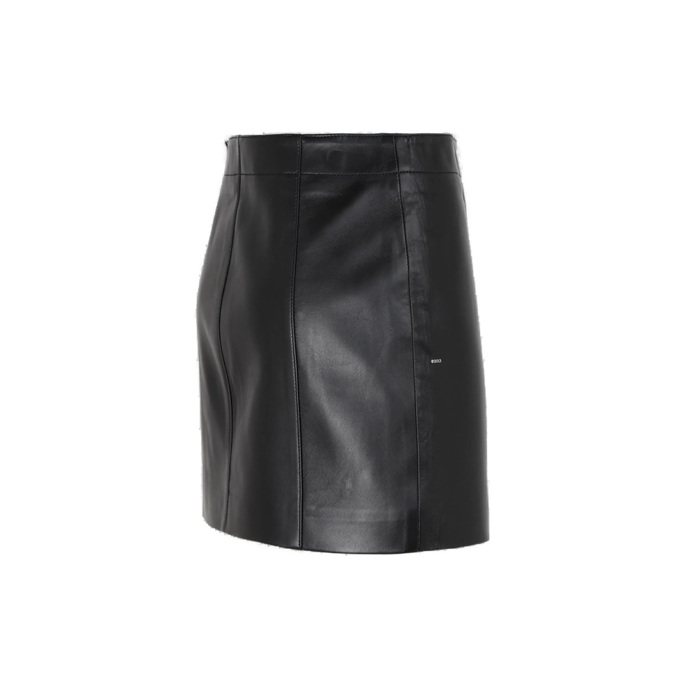 Off-White Leather Mini Skirt