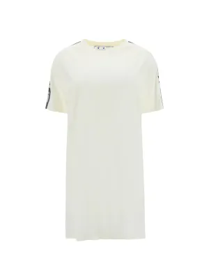 Off-White Logo Band Oversized T-Shirt Dress