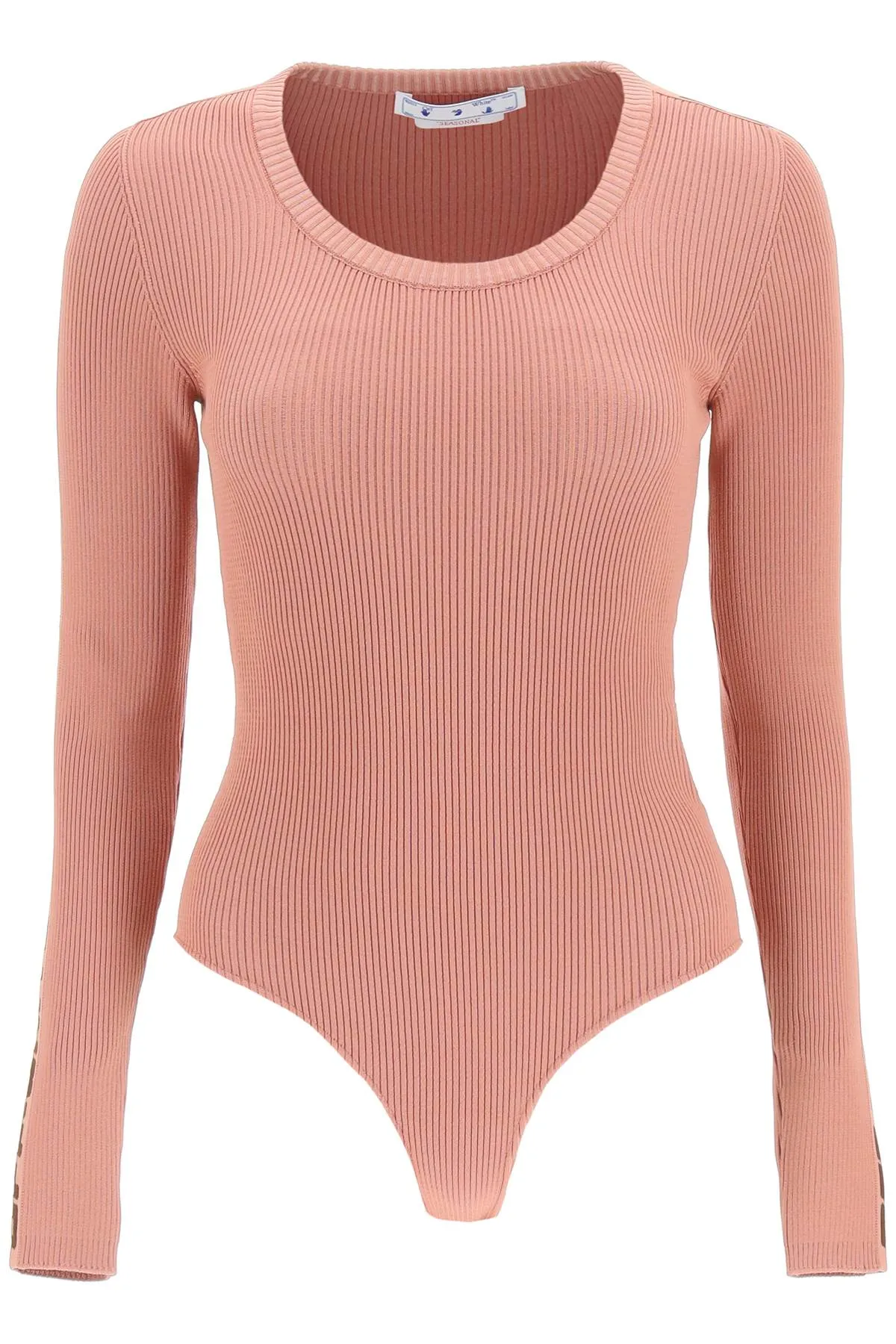 Off-White Logo Knit Stretched Bodysuit