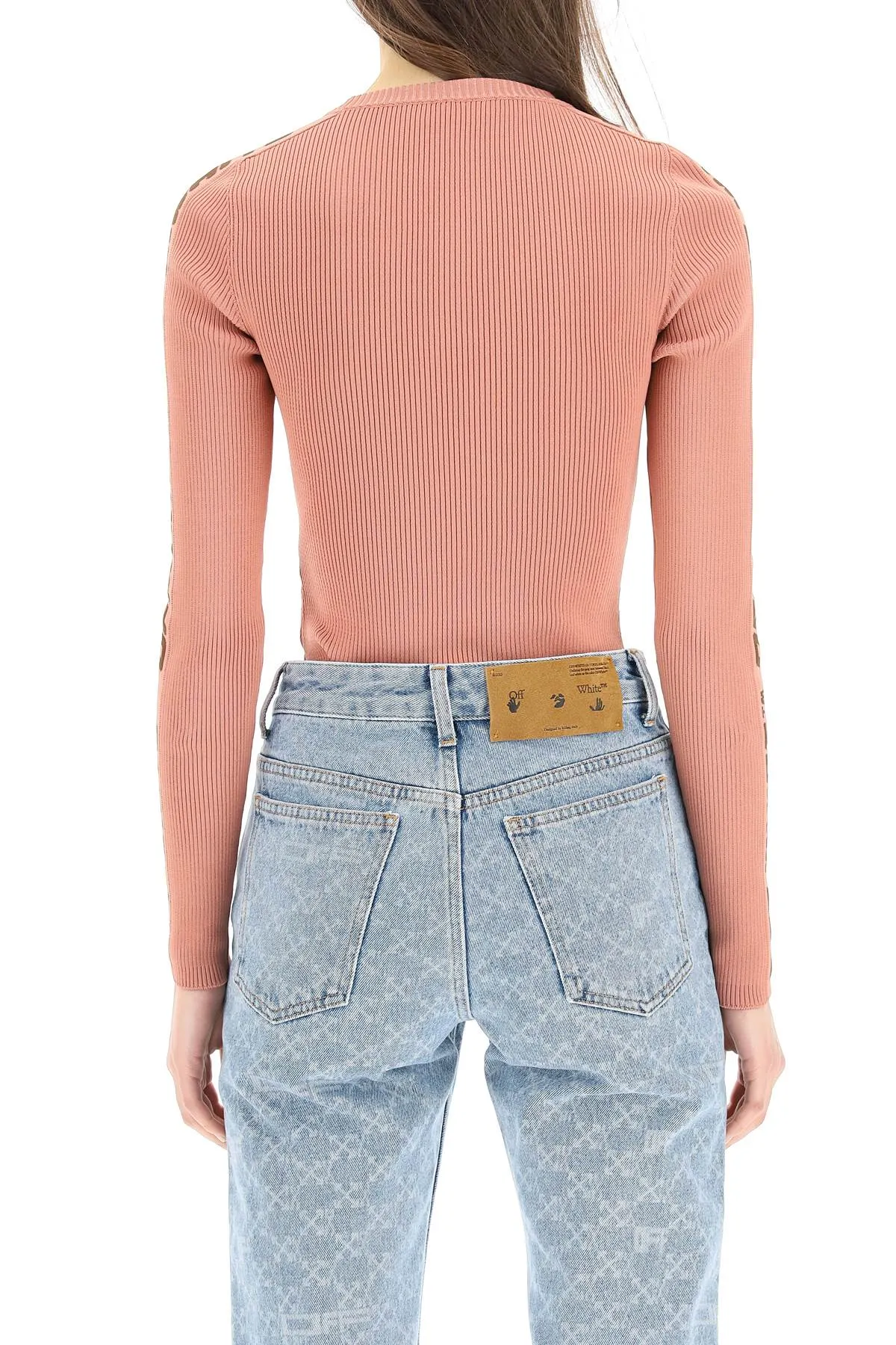 Off-White Logo Knit Stretched Bodysuit