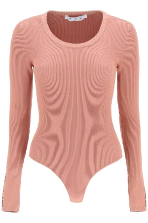 Off-White Logo Knit Stretched Bodysuit
