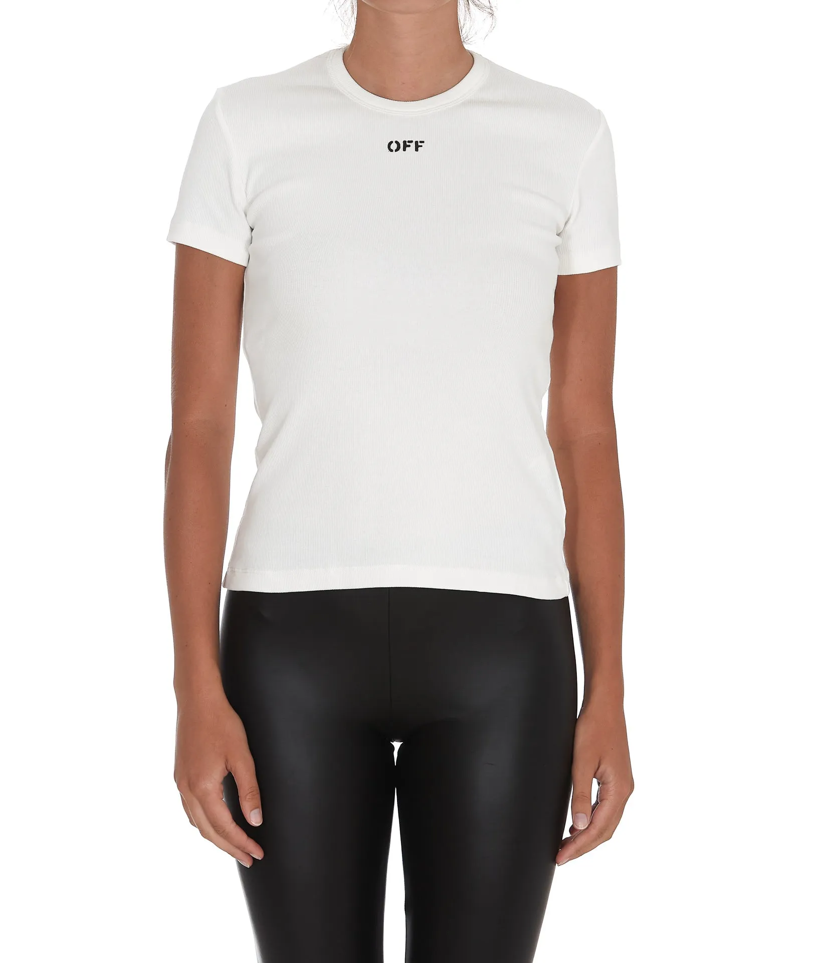 Off-White Logo Printed Crewneck T-Shirt