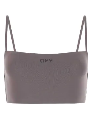 Off-White Logo Printed Sleeveless Top