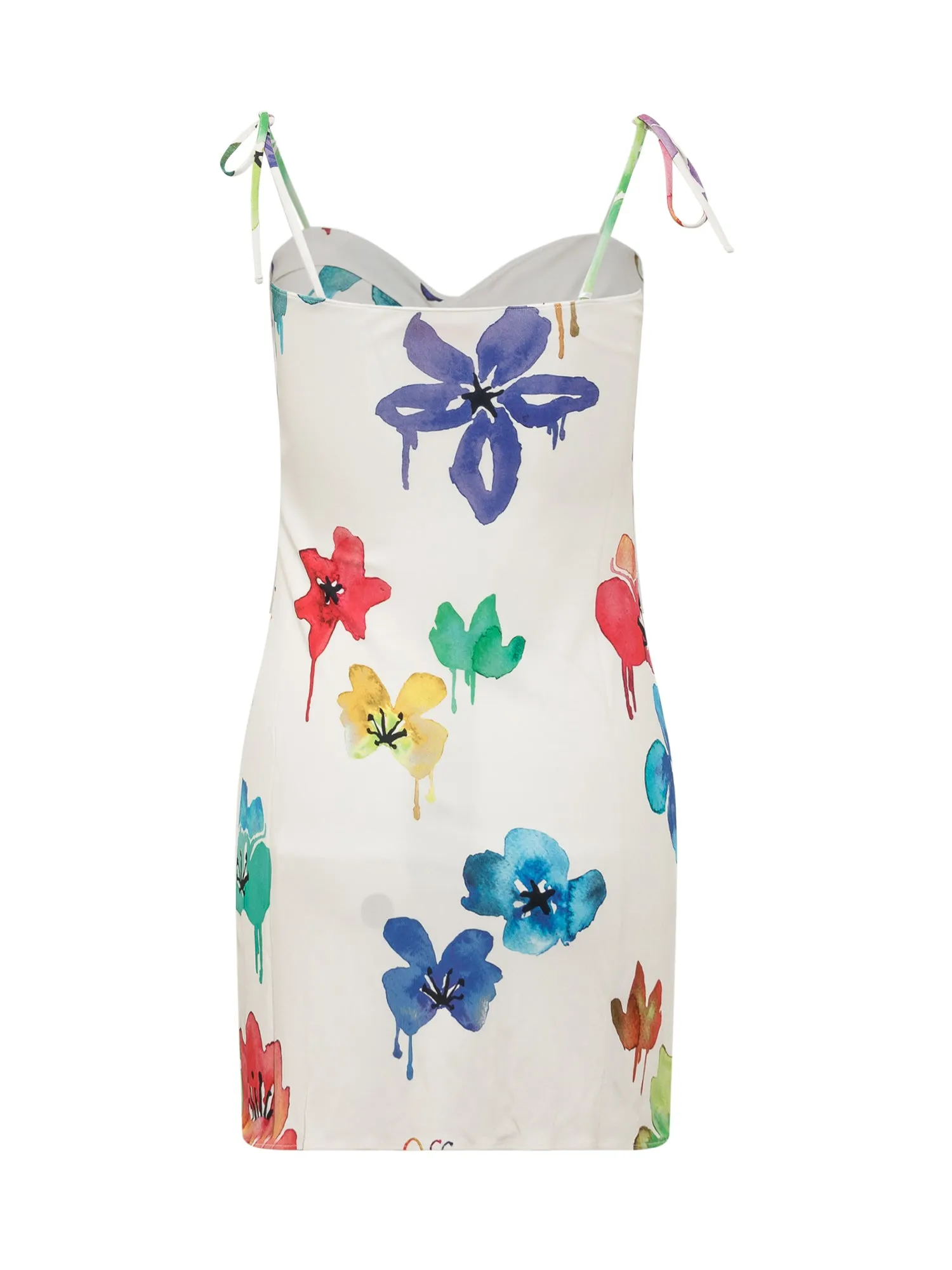 Off-White Spaghetti-Strap Mini Dress