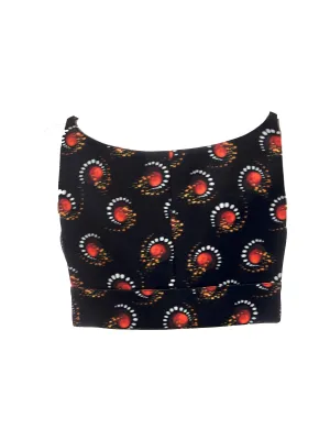 Paco Rabanne Graphic Printed Cropped Top