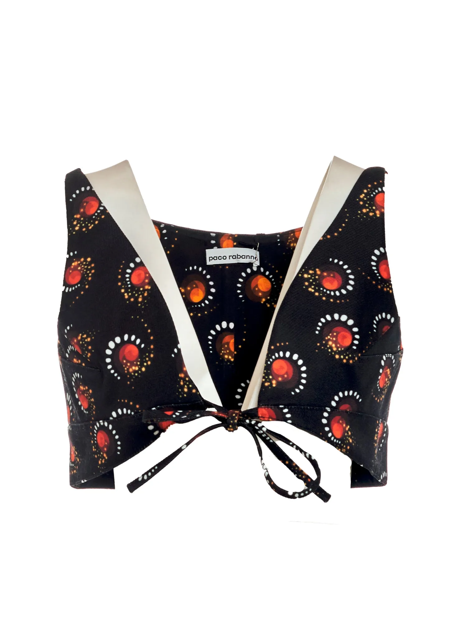 Paco Rabanne Graphic Printed Cropped Top