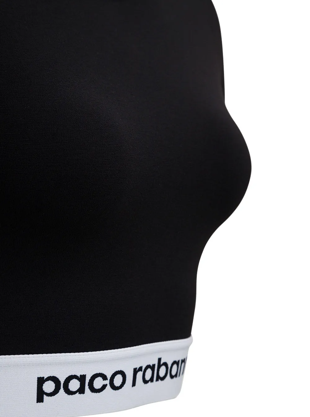 Paco Rabanne Logo Band Cropped Top