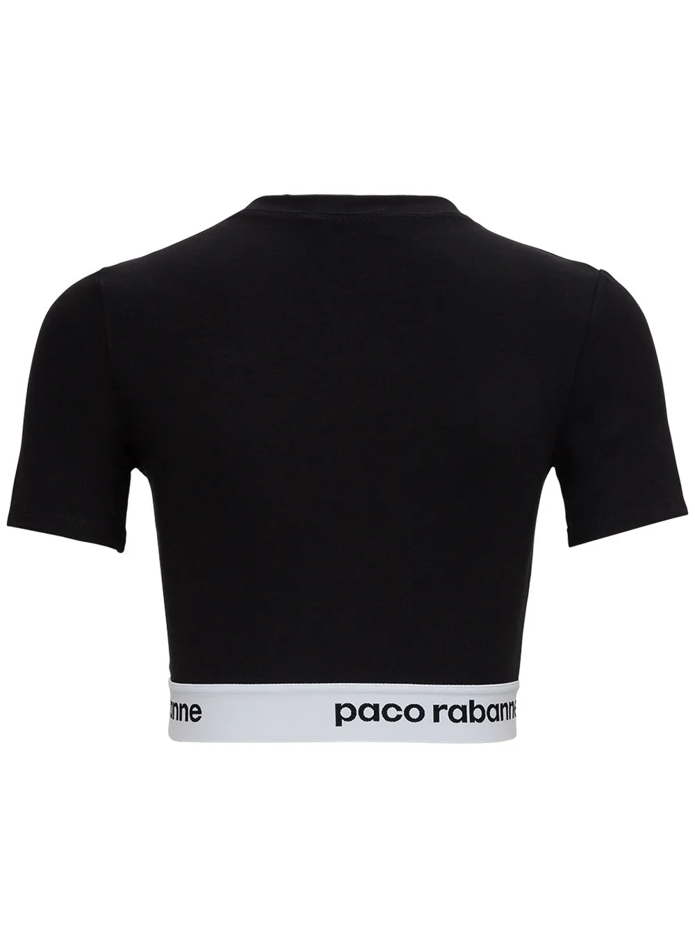 Paco Rabanne Logo Band Cropped Top