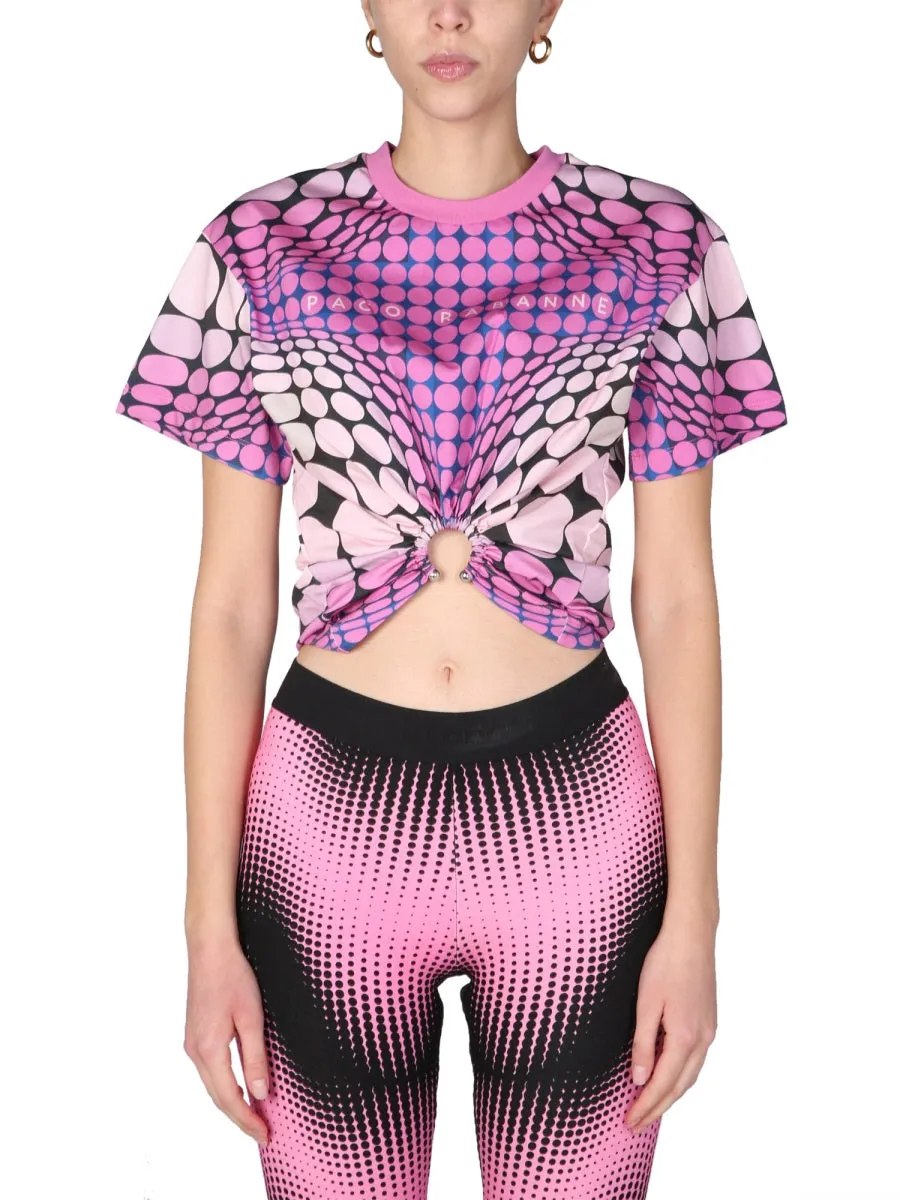 Paco Rabanne Psychedelic Cropped T-Shirt