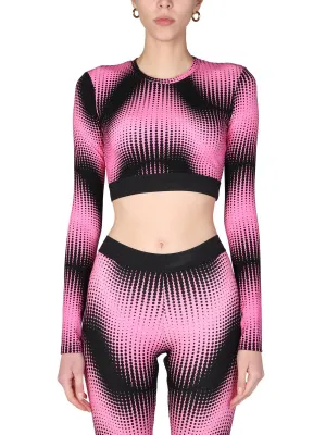 Paco Rabanne Two-Toned Bodyline Crop Top