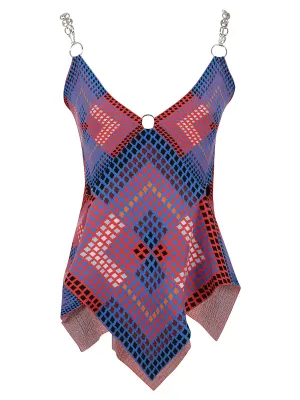 Paco Rabanne V-Neck Asymmetric Top