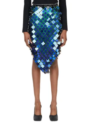 Paco Rabanne V-Shaped Metallic Skirt