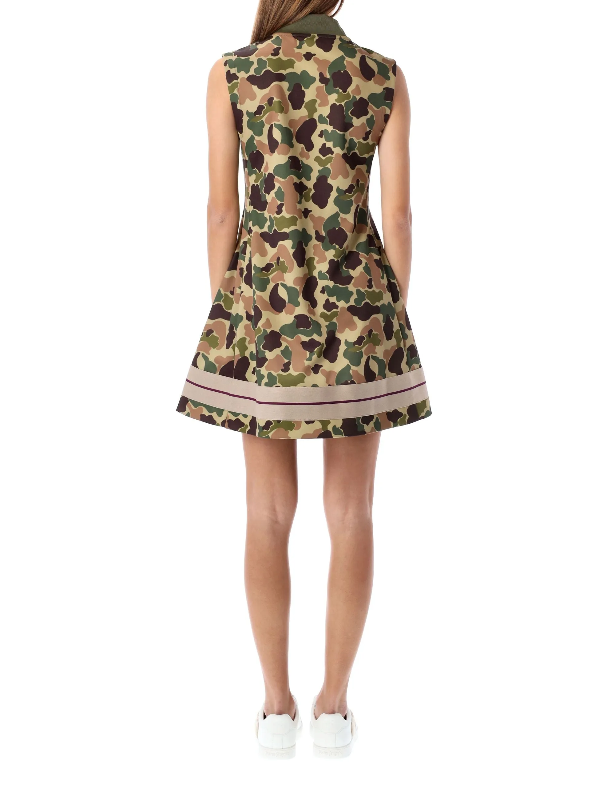 Palm Angels Camouflage Flared Mini Dress
