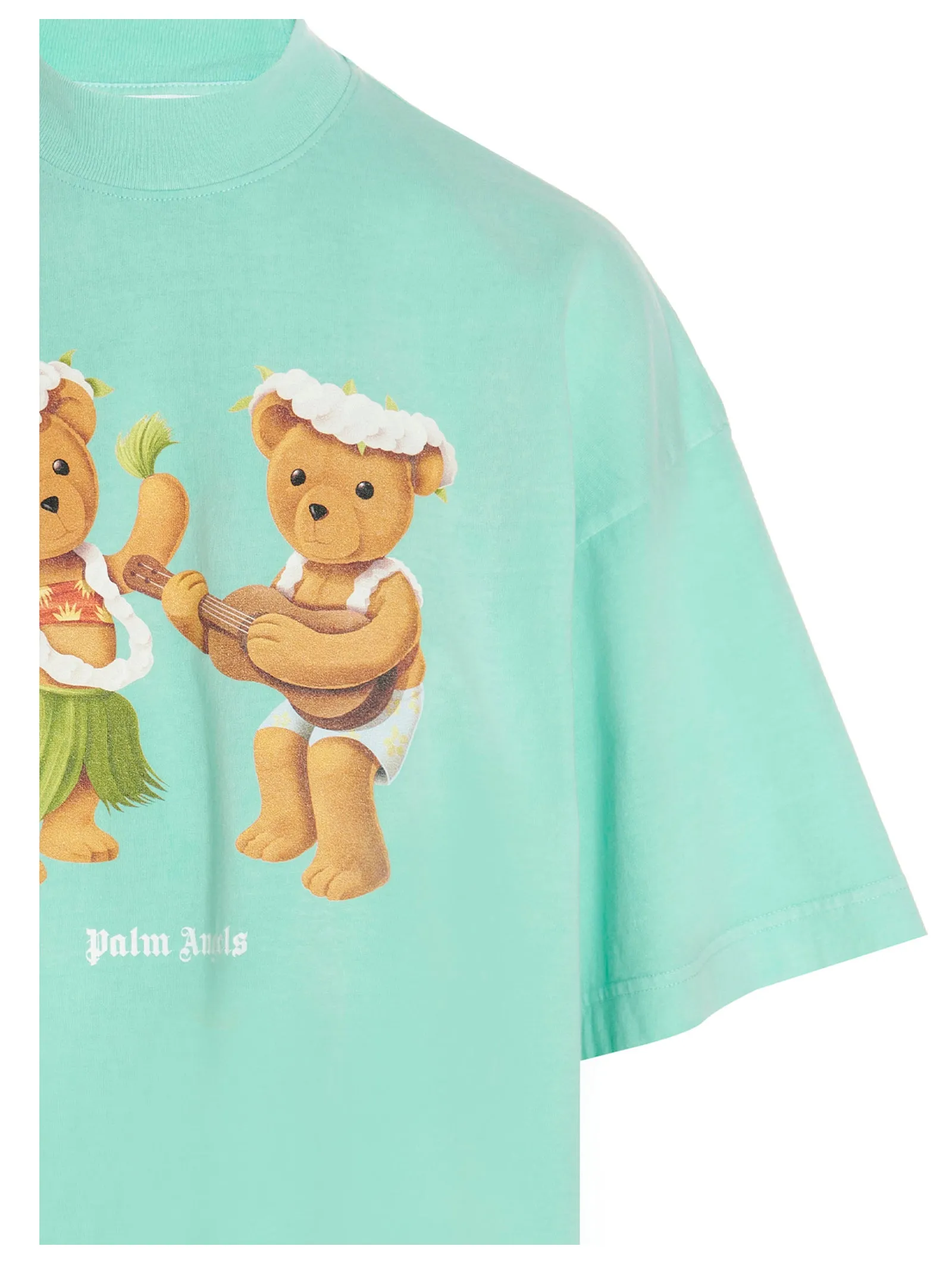 Palm Angels Dancing Bears Printed Crewneck T-Shirt