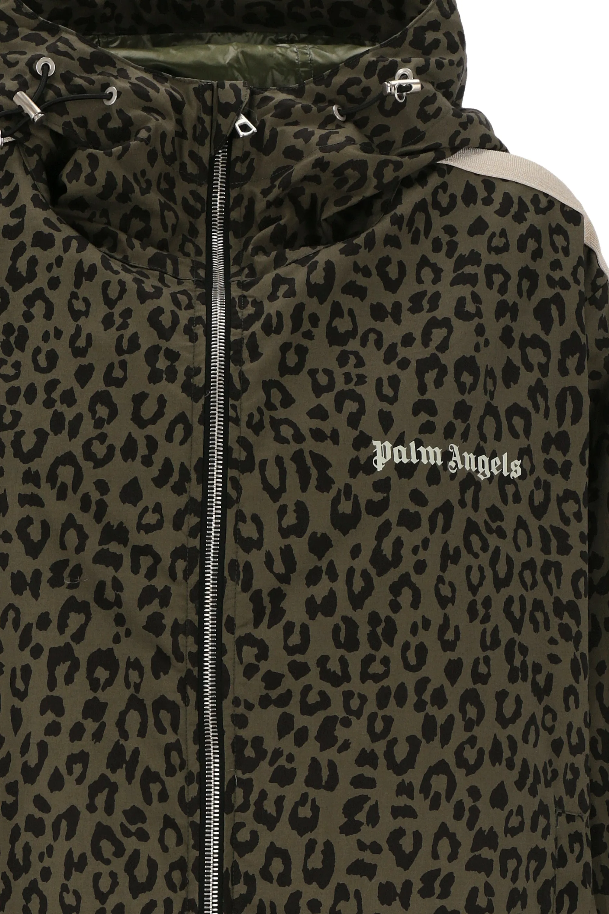 Palm Angels Leopard Printed Zipped Jacket