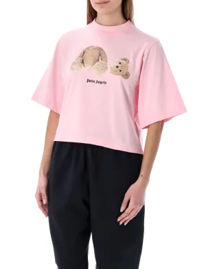 Palm Angels Logo Printed Crewneck T-Shirt