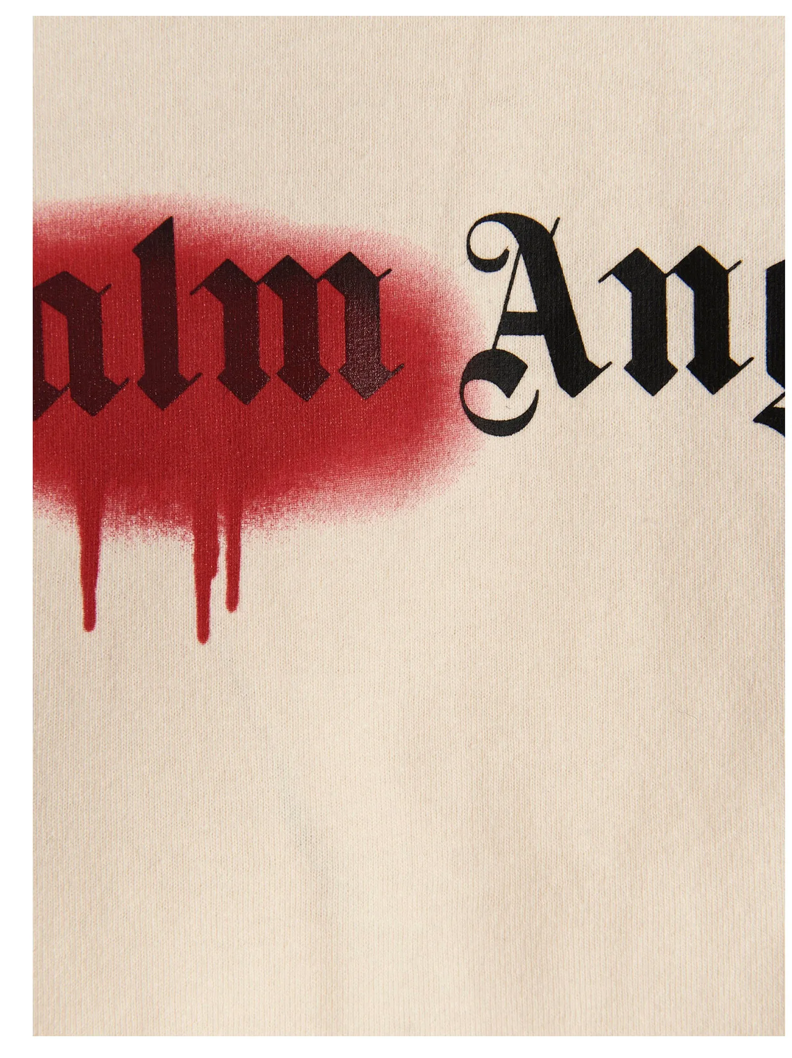 Palm Angels Logo Printed Cropped T-Shirt