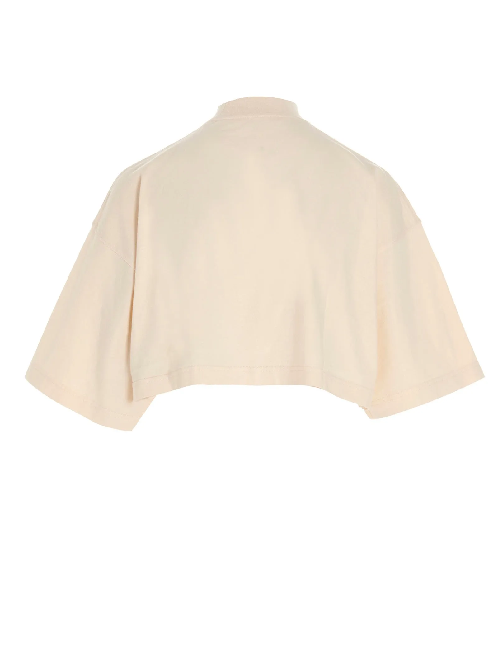 Palm Angels Logo Printed Cropped T-Shirt